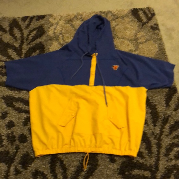 Dolls Kill Tops - {plus} JaPaN candy stripper embroidered bear windbreaker/hoodie size2 Dolls Kill